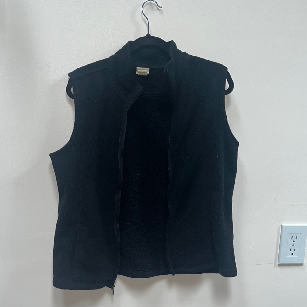 L.L. Bean Black Fleece Vest